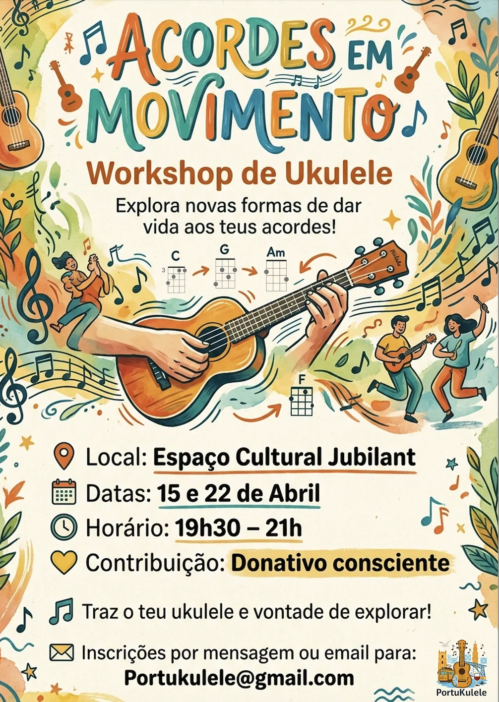 Acordes em movimento - Workshop de Ukulele