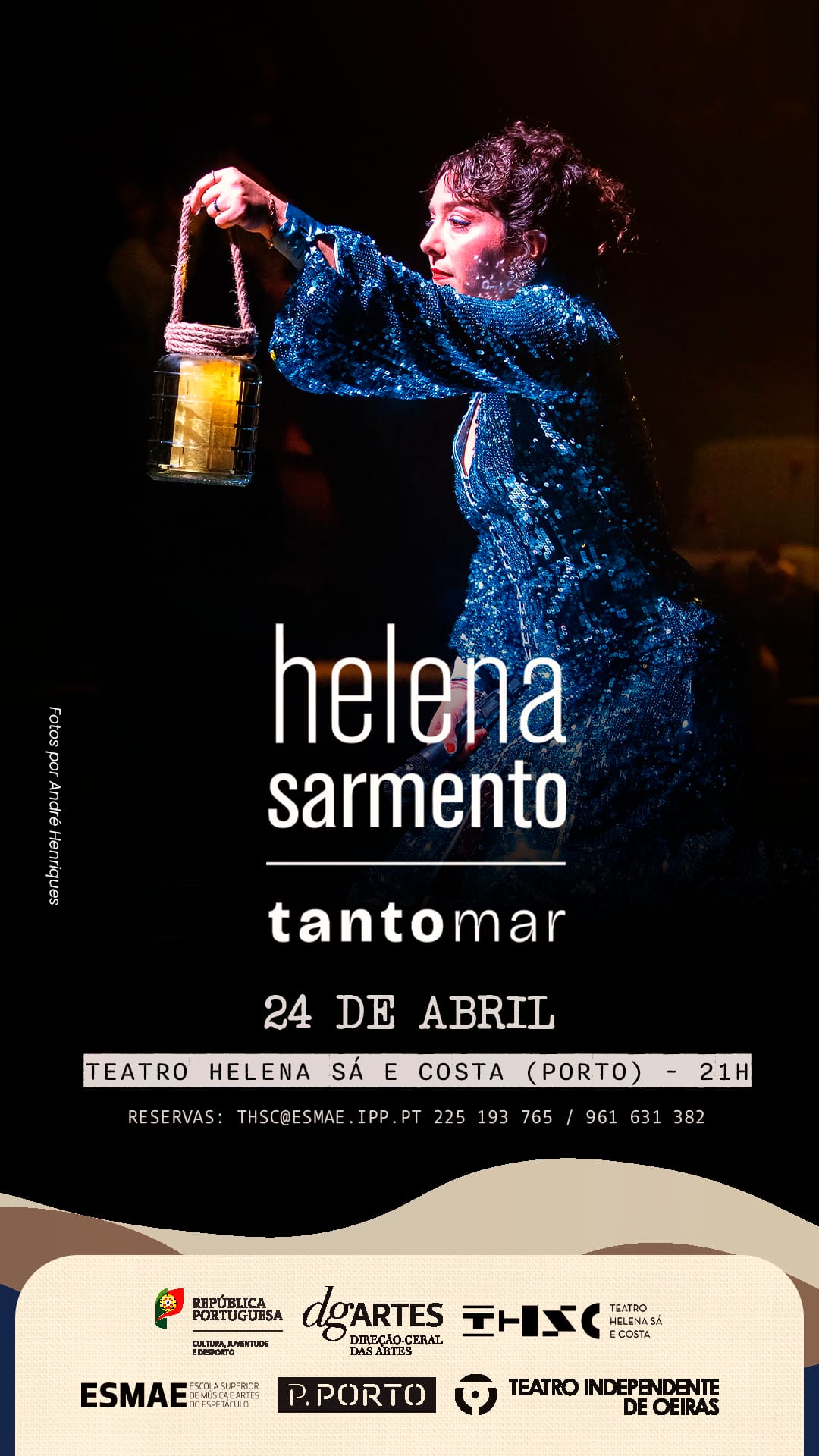 Helena Sarmento - Espetáculo Tanto Mar - Teatro Helena Sá e Costa