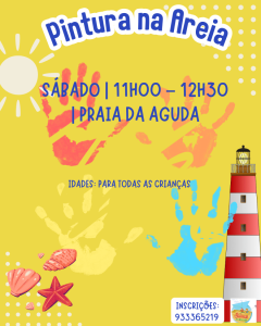 Pintura na Areia: arte gigante e diversão em família na Praia da Aguda