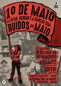 Ruídos do Maio celebra o 1.º de Maio com concertos gratuitos