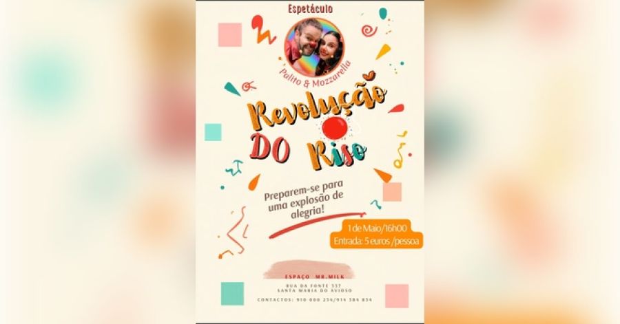 A Revolução do Riso chega à Maia com Palito & Mozzarella para celebrar o Dia do Trabalhador