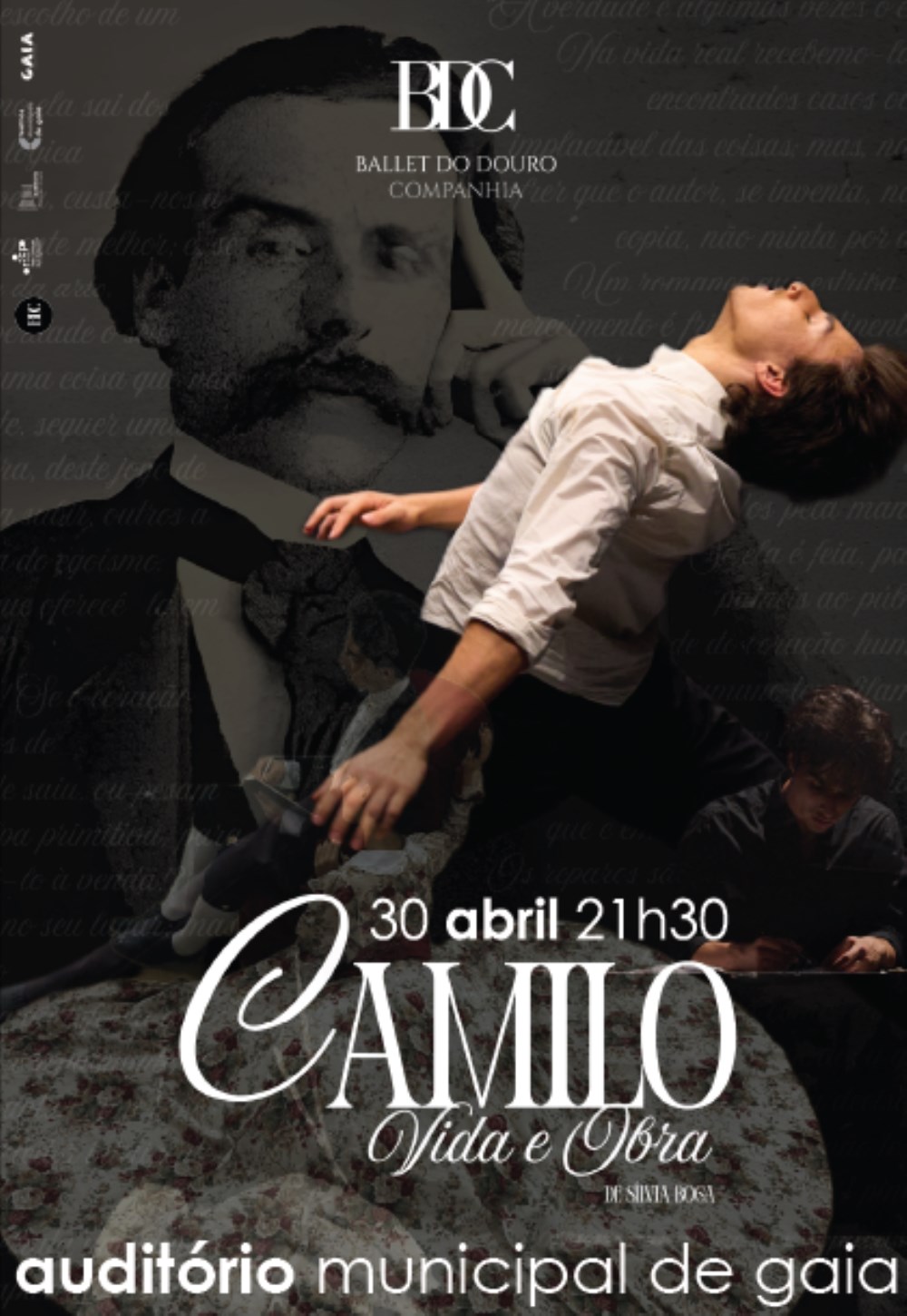 “Camilo — Vida e Obra” leva o génio de Camilo Castelo Branco ao corpo da dança em Gaia