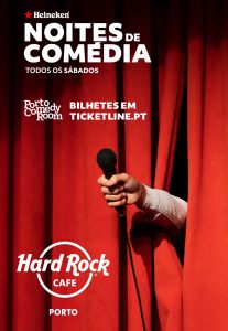 “Hard Rock Cafe Porto recebe noites de stand-up comedy em ambiente de festa e música