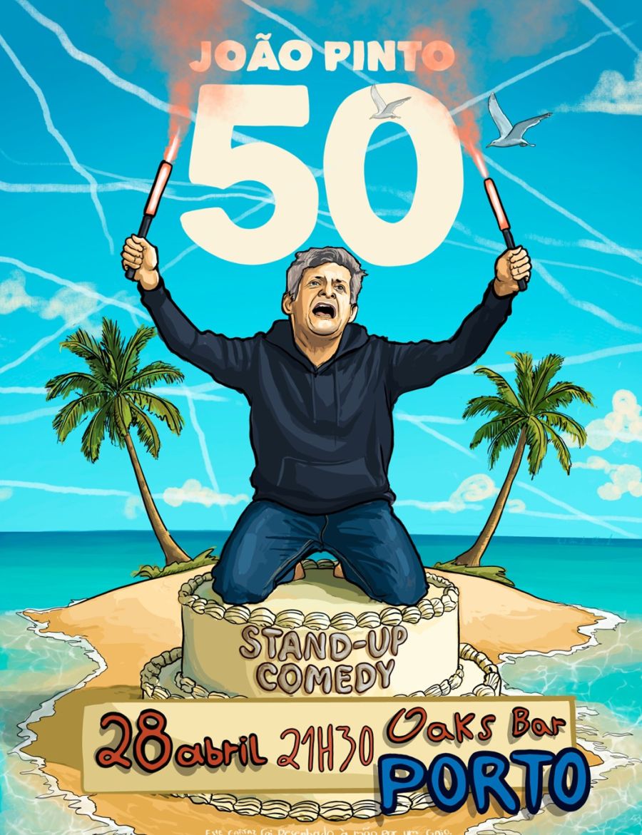 João Pinto leva espetáculo “50” a Vila Nova de Gaia numa noite de stand-up imperdível