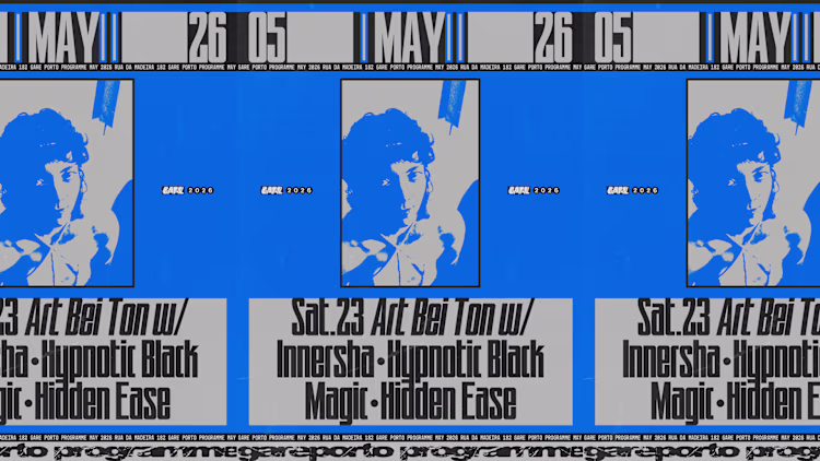 Art Bei Ton regressa ao Gare Porto com techno hipnótico e live act de Innersha numa madrugada imersiva