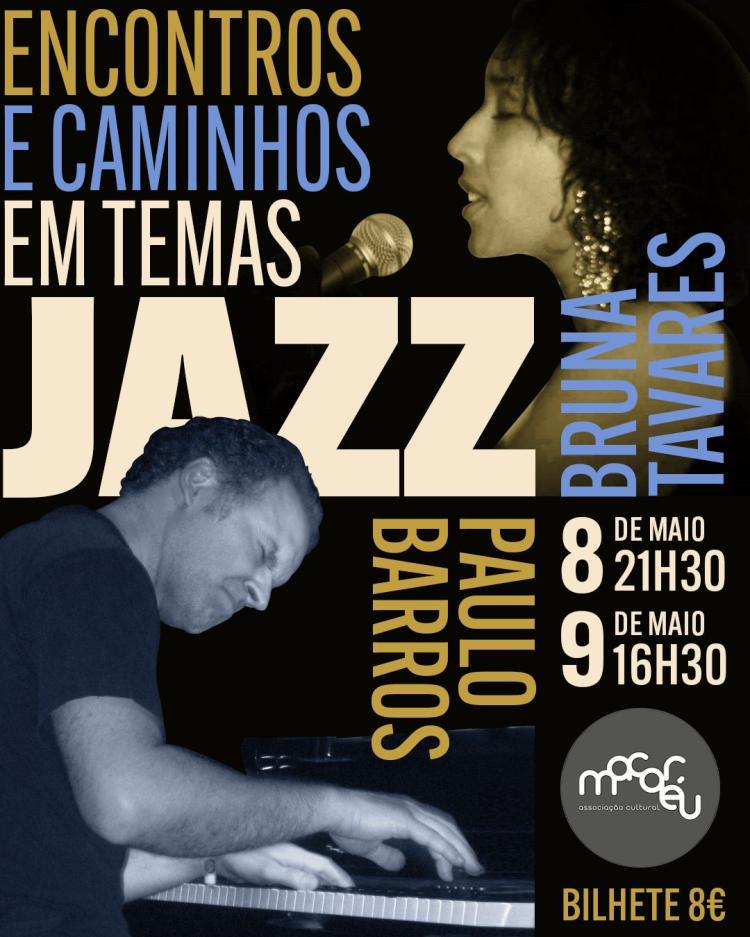 “Encontros e caminhos” traz jazz ao vivo com Bruna Tavares e Paulo Barros no Porto