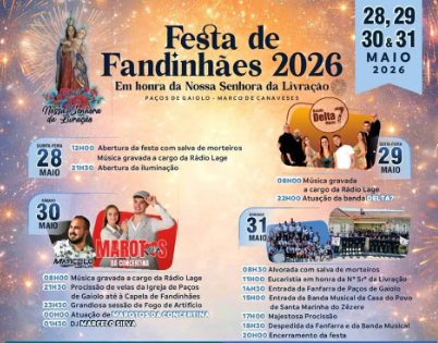 Festa em honra de Nossa Senhora da Livração 2026 - Fandinhães