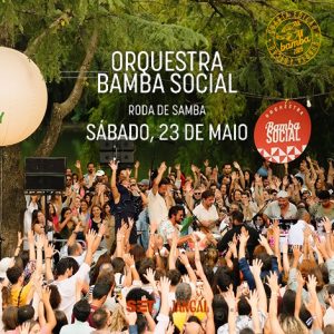 “Casa de Bamba” no jardim do Jangal Gastro Bar com roda de samba ao ar livre
