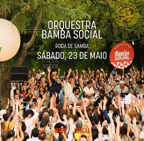 “Casa de Bamba” no jardim do Jangal Gastro Bar com roda de samba ao ar livre