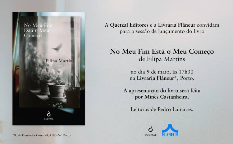 Filipa Martins apresenta “No Meu Fim Está o Meu Começo” na livraria Flâneur