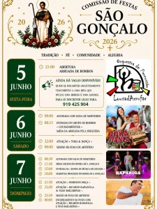 Festa em honra de São Gonçalo 2026 - Lousada