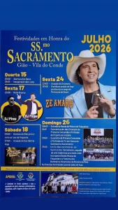Festa em Honra do SS.mo Sacramento 2026 - Gião