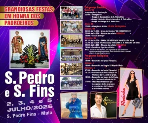 Festas de S. Pedro e S. Fins 2026 - S. Pedro Fins