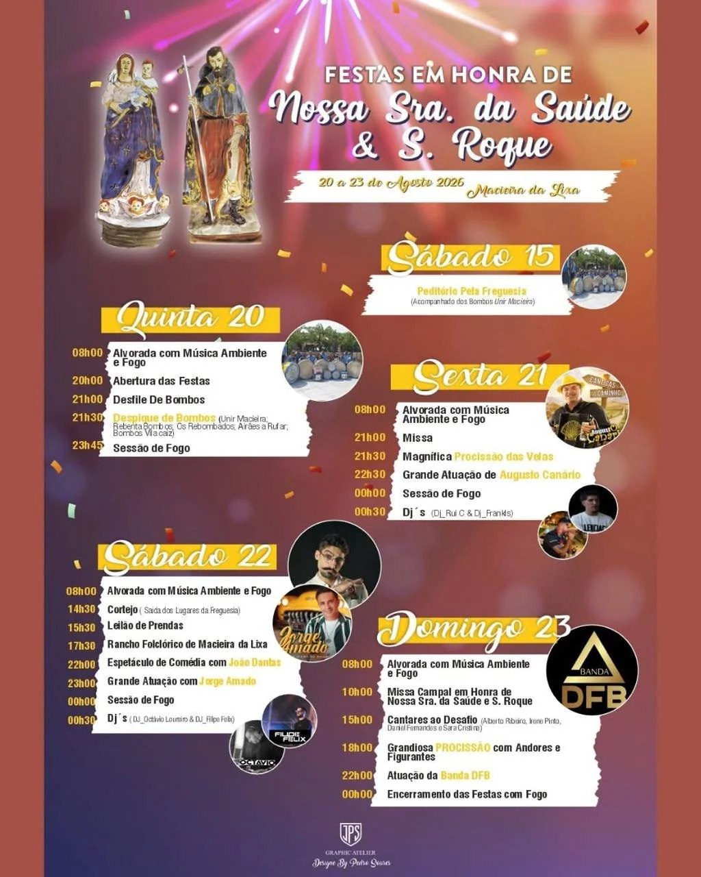 Festas em Honra de Nossa Sra. da Saúde & S. Roque 2026 - Macieira da Lixa