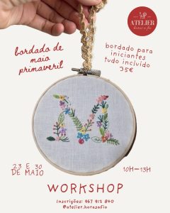 Workshop Bordado de Maio Primaveril