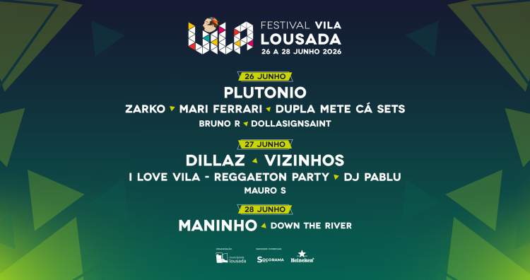 Festival VILA 2026 leva Plutonio, Dillaz, Vizinhos e Maninho a Lousada