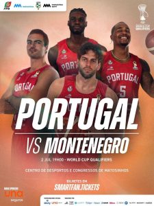 Portugal defronta Montenegro em Matosinhos nas qualificações para o Mundial de Basquetebol