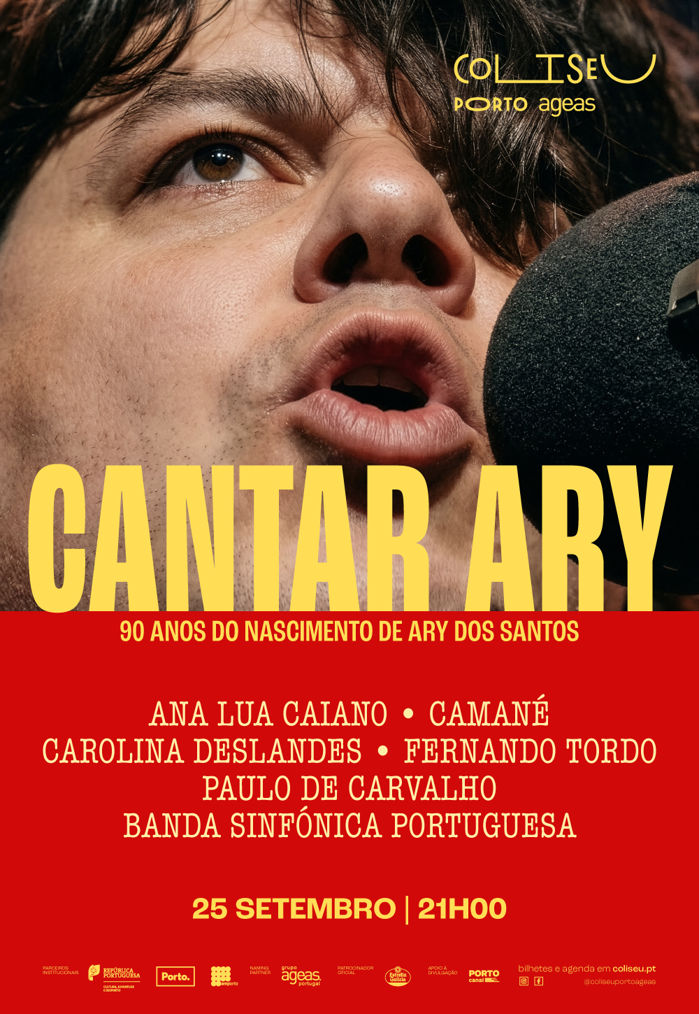 Cantar Ary celebra 90 anos de Ary dos Santos no Coliseu Porto Ageas
