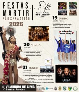 Festas Mártir São Sebastião 2026 levam Norte FM, DNA, dança e procissão a Vilarinho de Cima