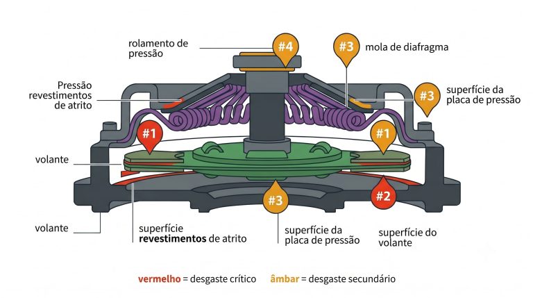 O que acontece quando a embraiagem patina e ninguém percebe a tempo