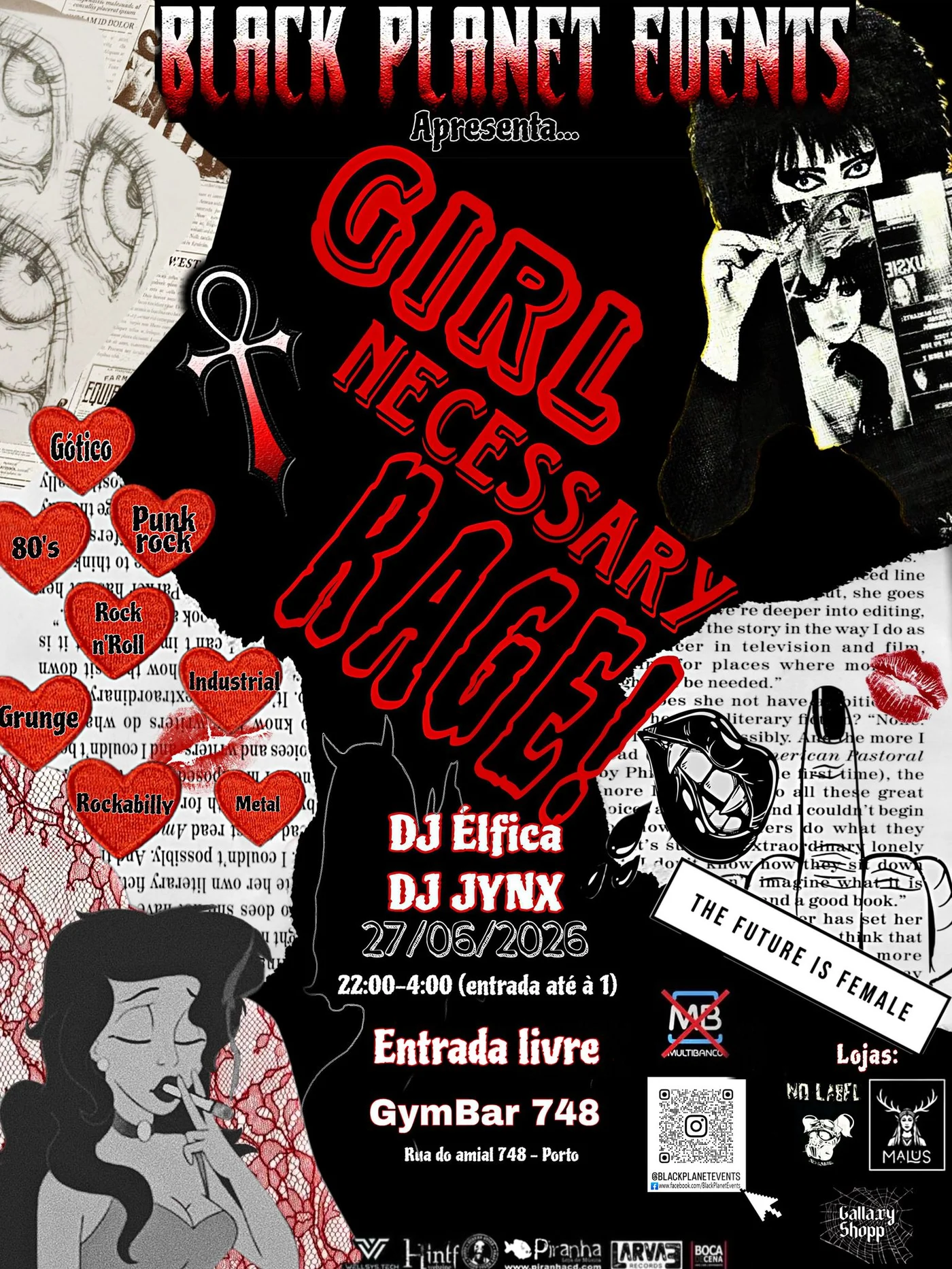 Girl Necessary Rage dá visibilidade ao underground feminino no Gym Bar 748