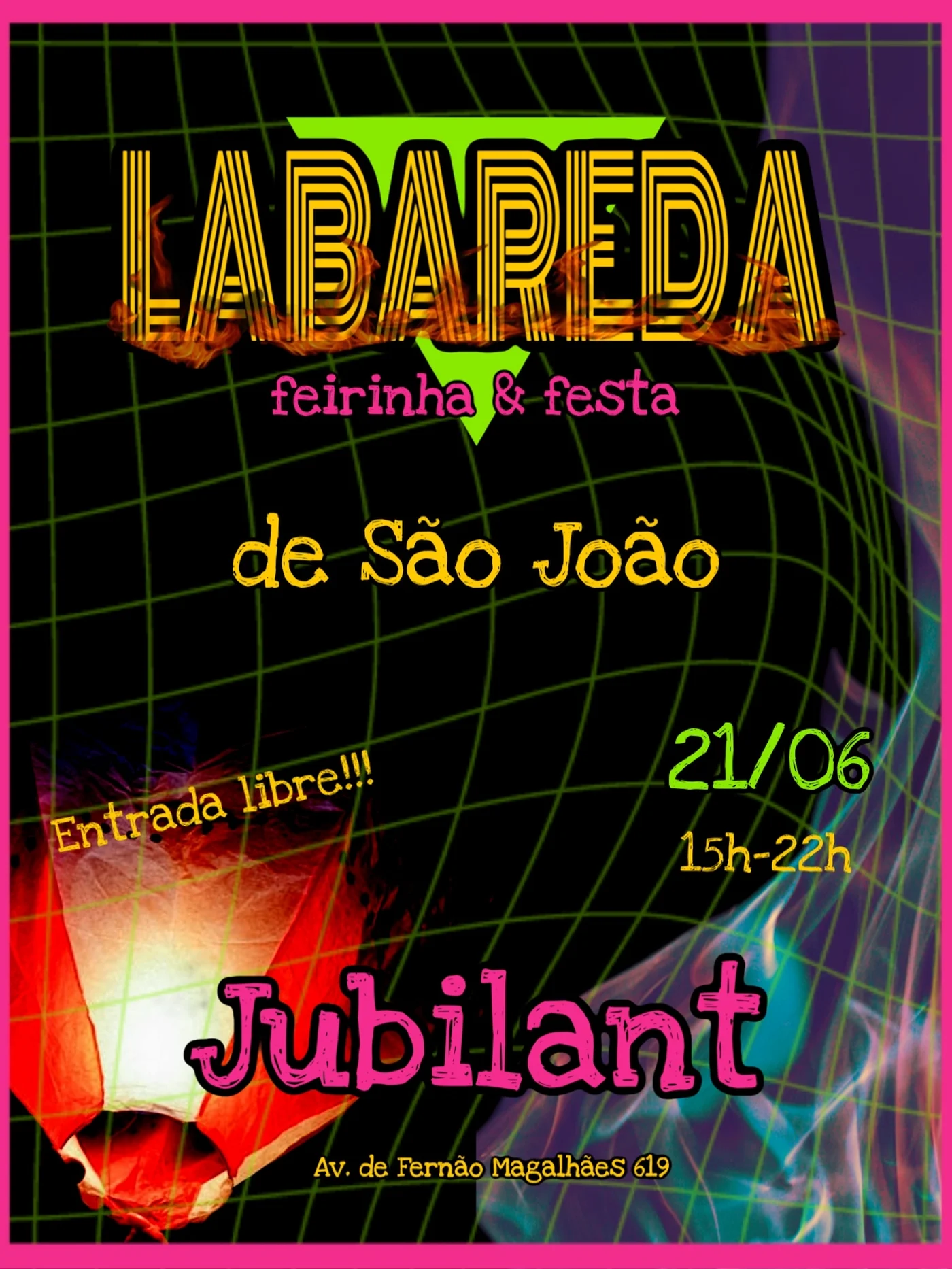 Labareda de São João junta feira de artesanato, DJ sets e festa pré-São João no Jubilant