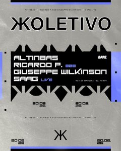 K Koletivo reúne Altinbas, Saag, Ricardo P e Giuseppe Wilkinson no Gare Porto