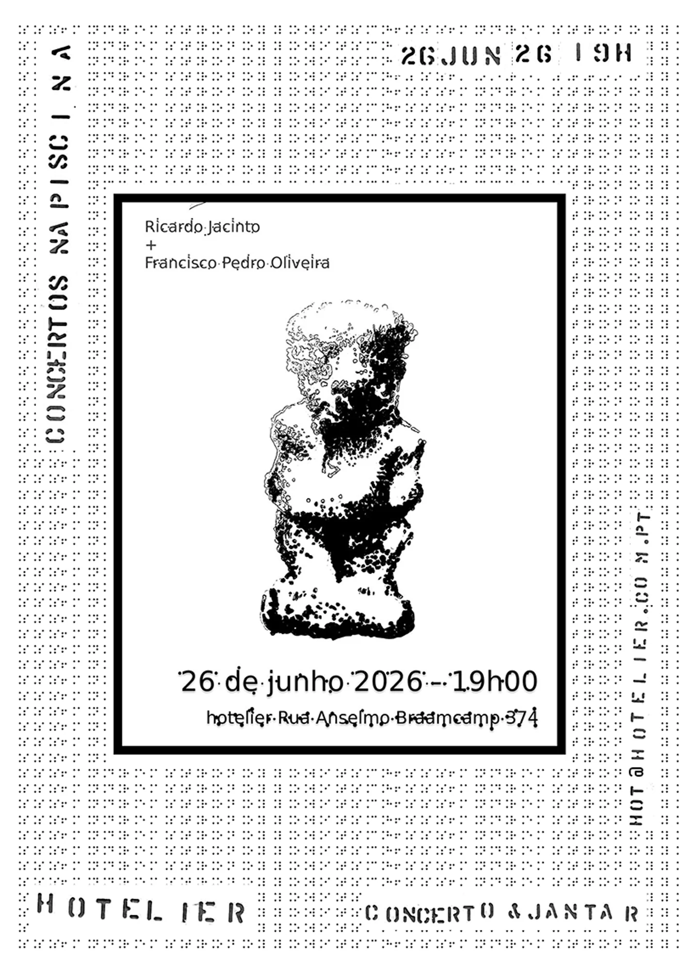 Ricardo Jacinto e Francisco Pedro Oliveira apresentam concerto experimental no Hotelier
