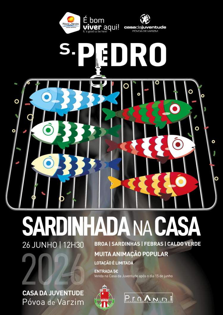 Sardinhada na Casa assinala o São Pedro com sabores populares na Casa da Juventude