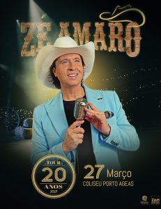 Zé Amaro celebra 20 anos de carreira no Coliseu Porto Ageas