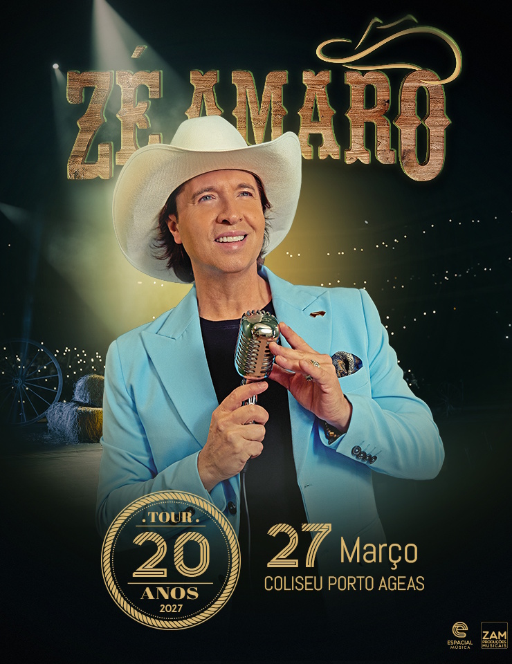 Zé Amaro celebra 20 anos de carreira no Coliseu Porto Ageas