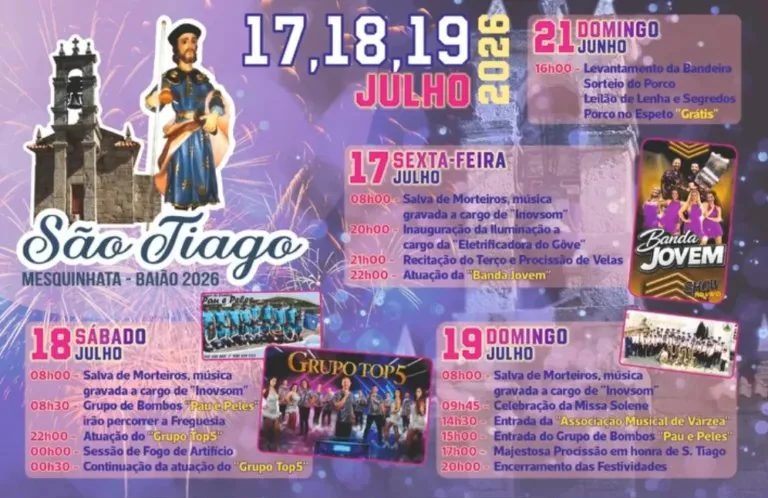 São Tiago 2026 em Mesquinhata