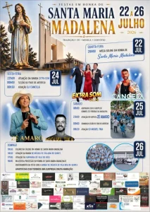 Festas em honra de Santa Maria Madalena 2026 - Madalena