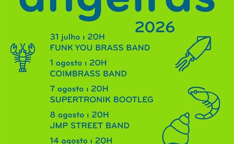Animar Angeiras 2026 leva oito atuações musicais à orla costeira de Matosinhos