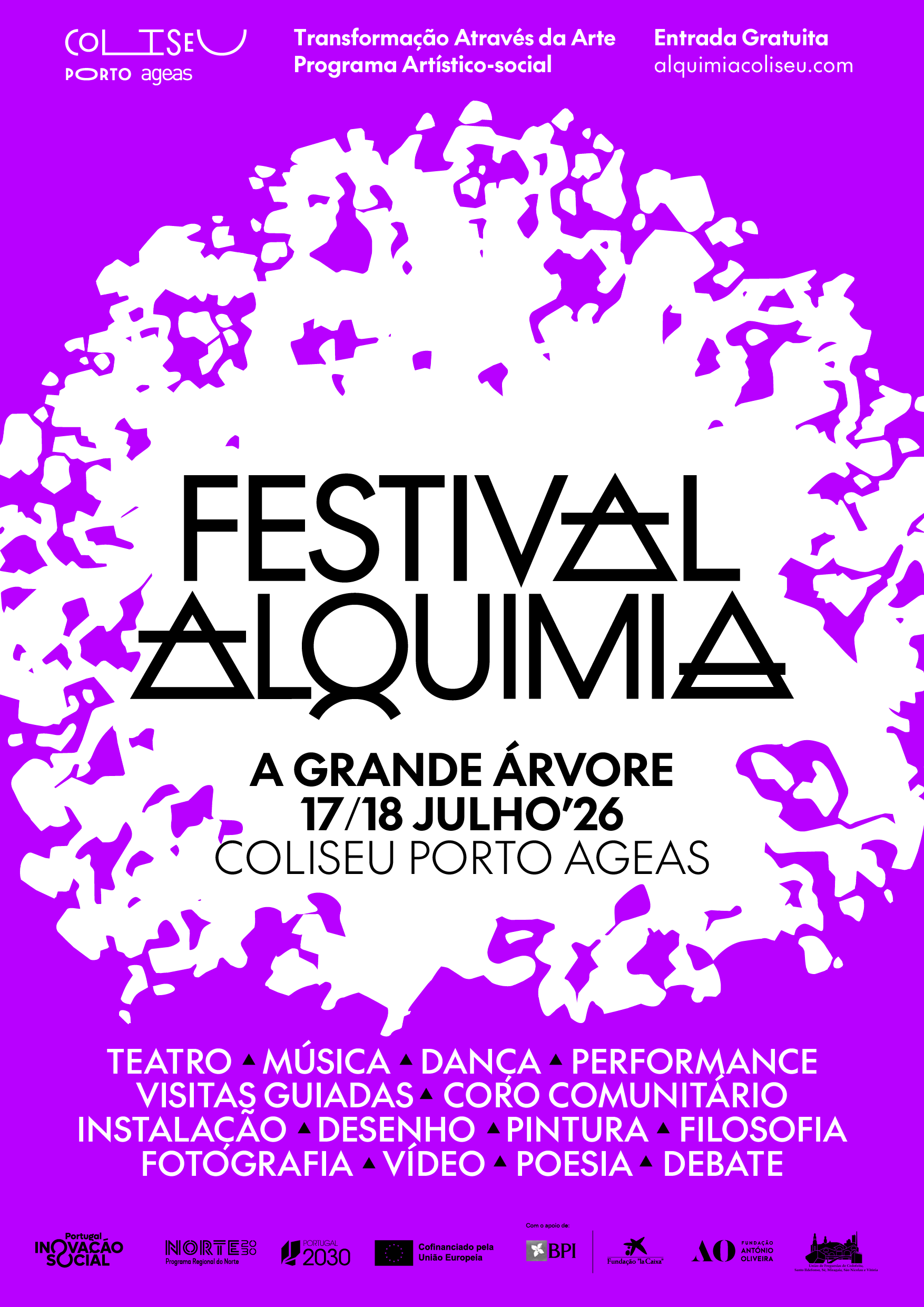 Festival Alquimia - A Grande Árvore transforma o Coliseu num espaço de criação