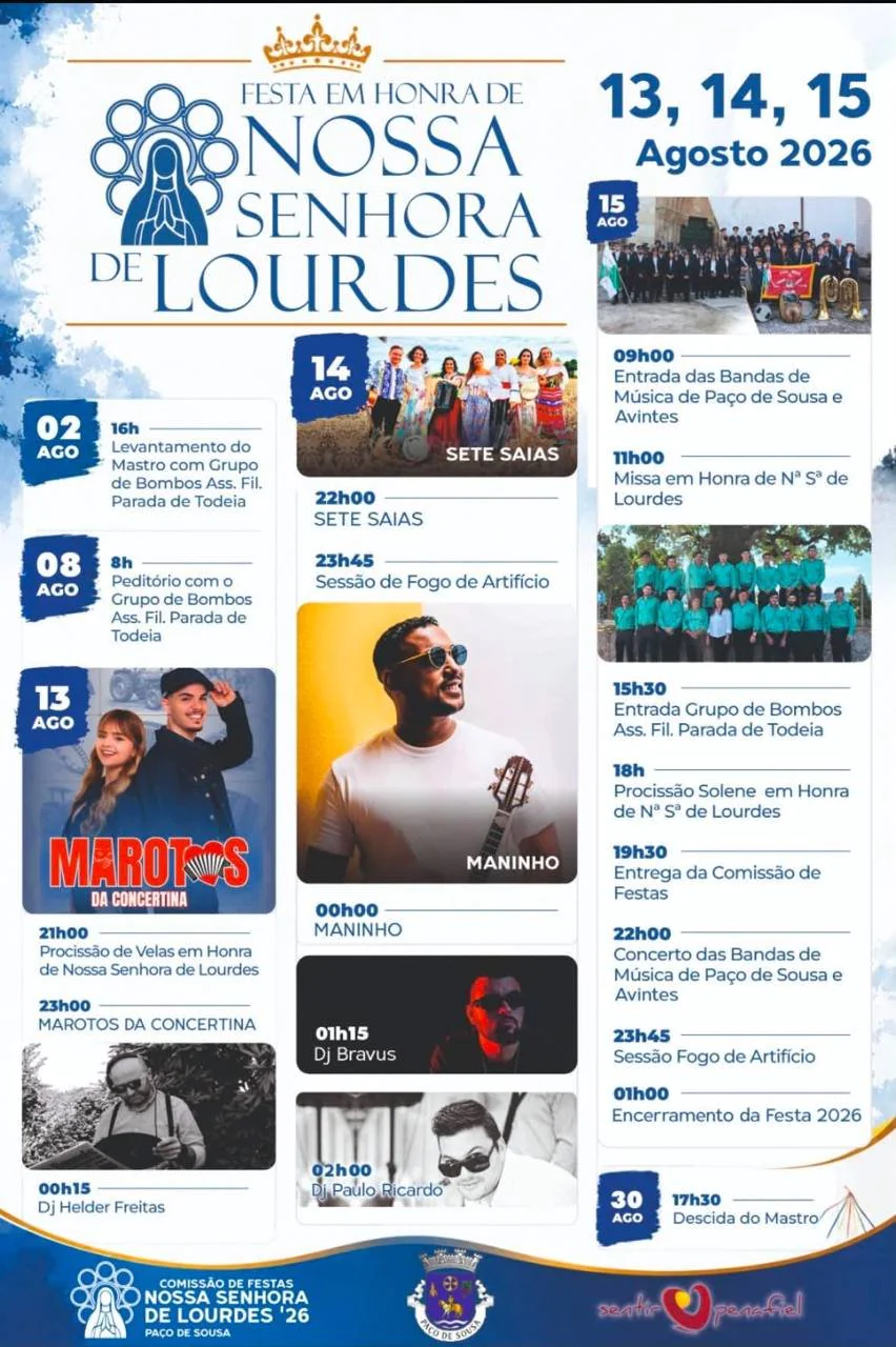 Festa de Nossa Senhora de Lourdes 2026