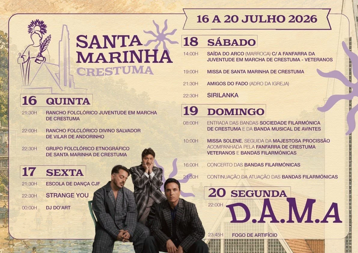 Festa de Santa Marinha 2026 - Crestuma