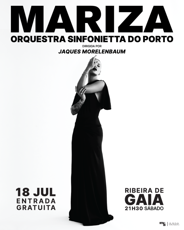 Mariza dá concerto gratuito na Ribeira de Gaia com a Orquestra Sinfonietta do Porto