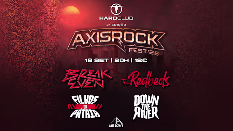 Axisrock Fest 26 regressa ao Hard Club com nova geração do rock português