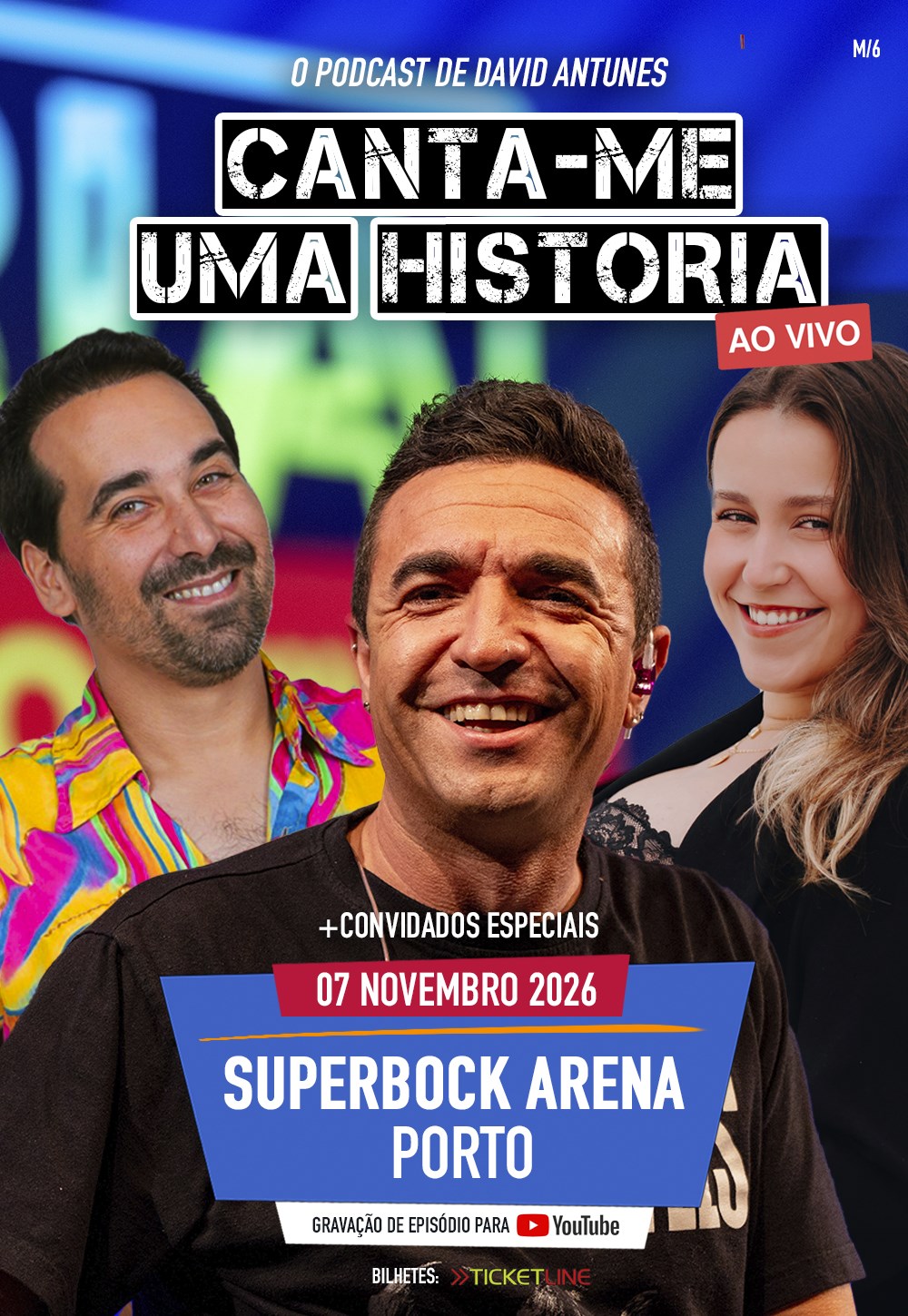 Canta-me uma História leva o podcast de David Antunes ao palco da Super Bock Arena