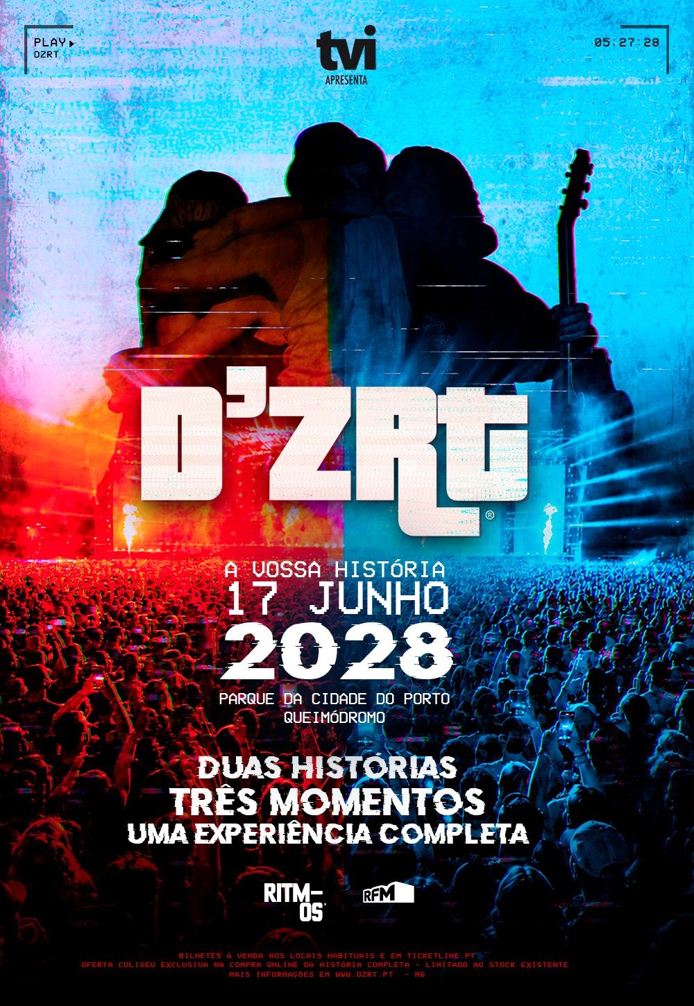 D’ZRT regressam ao Porto em 2028 com “A Vossa História” no Parque da Cidade / Queimódromo