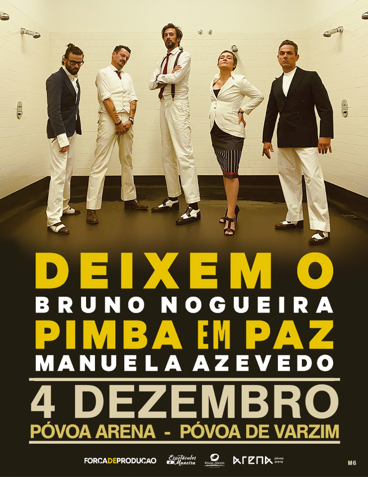 Bruno Nogueira e Manuela Azevedo levam Deixem o Pimba em Paz ao Póvoa Arena