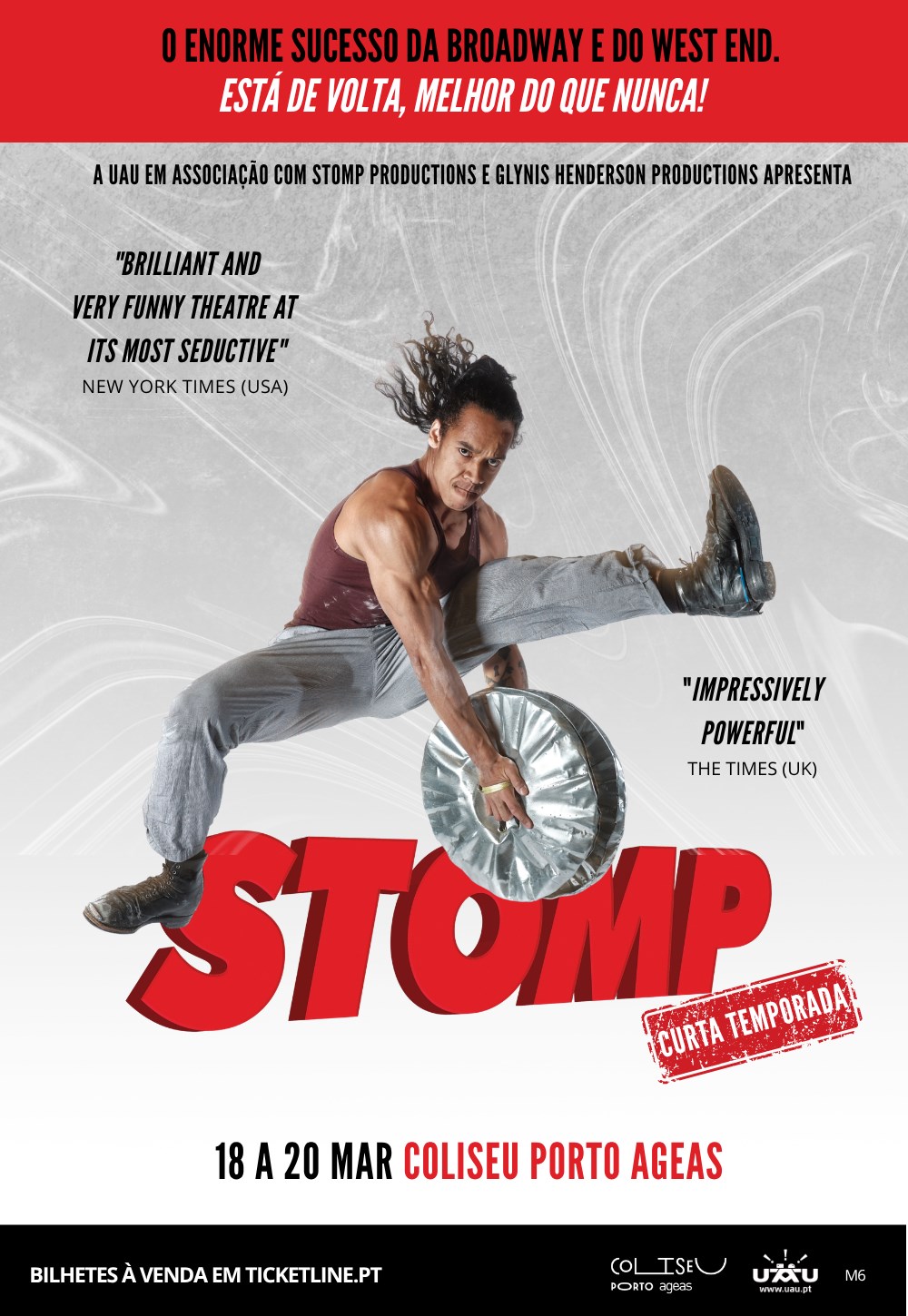 STOMP regressa ao Coliseu Porto Ageas