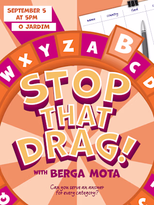 Stop That Drag junta jogo, improviso e performance drag no Jardim do Japão